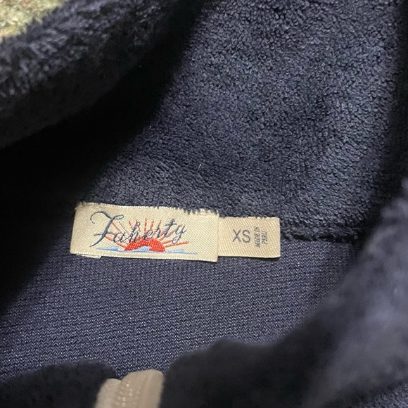 Faherty Brushed Terry 1/4 Zip High Neck Organic Cotton Sweatshirt XS Comfy Beach - Picture 11 of 11